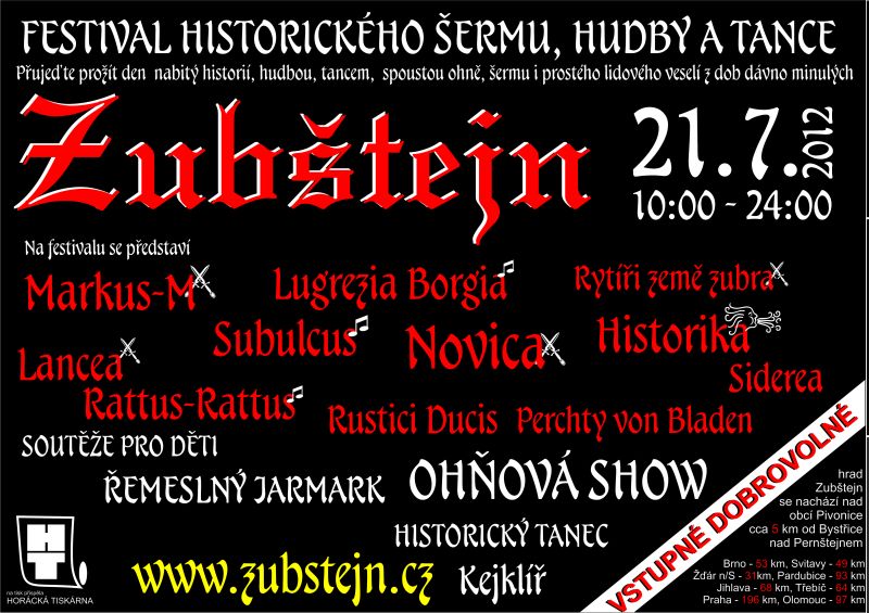 Zubštejn 2012