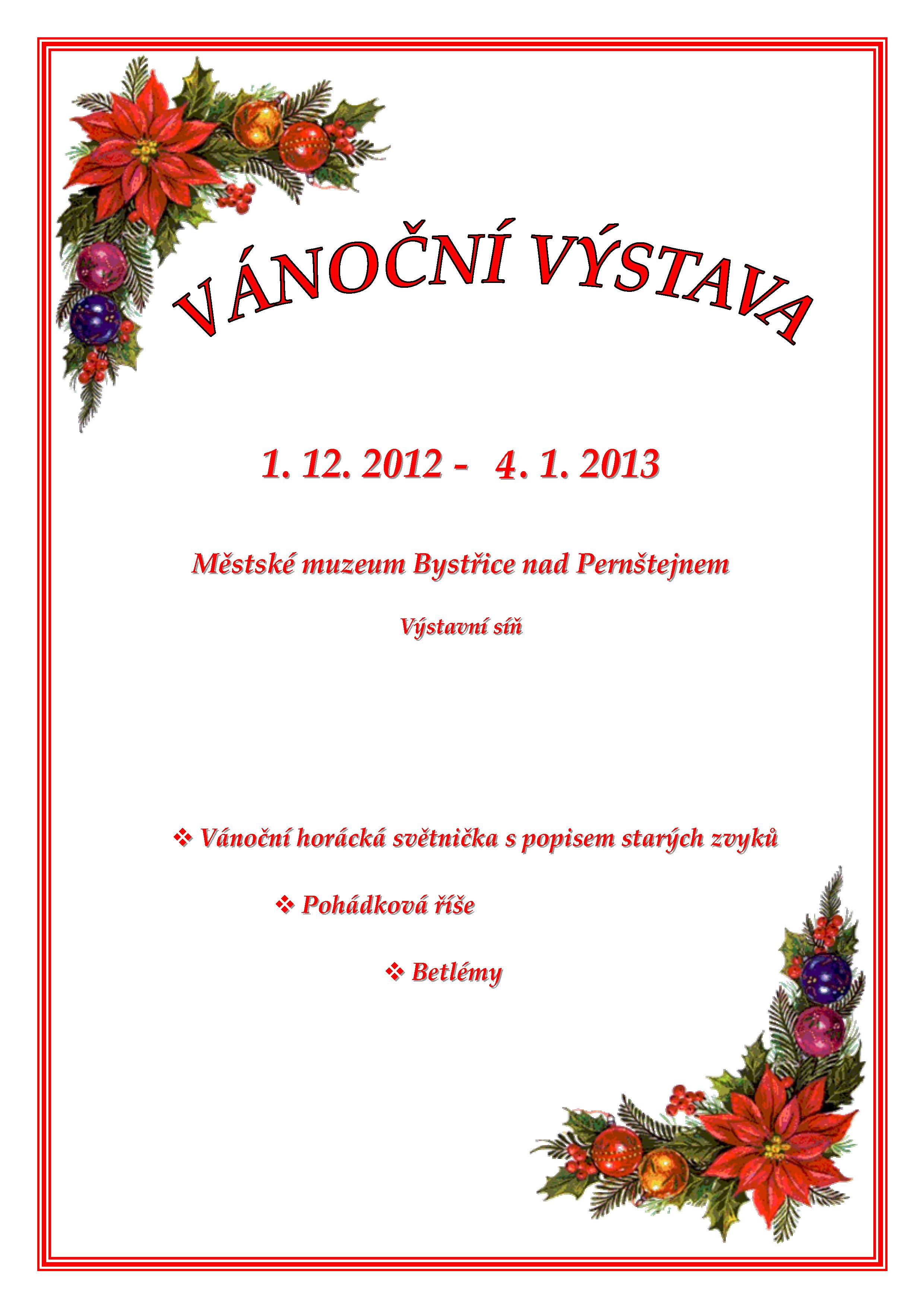 Vánoční výstava